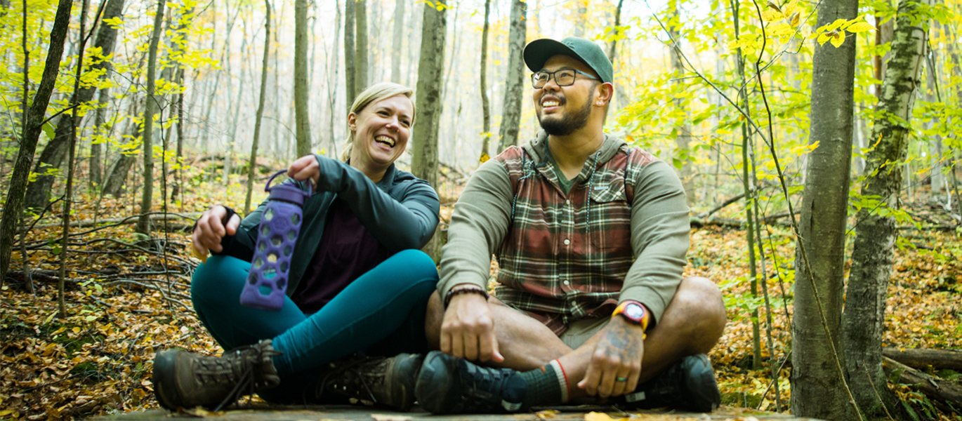 Couple-Hiking-Vermont.jpg A male and female hiking Vermont trails