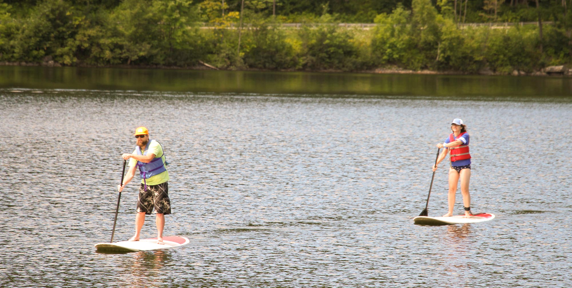 HBP-event-paddling Vermonters out paddling during Blue Cross VT's Hike, Bike and Paddle event