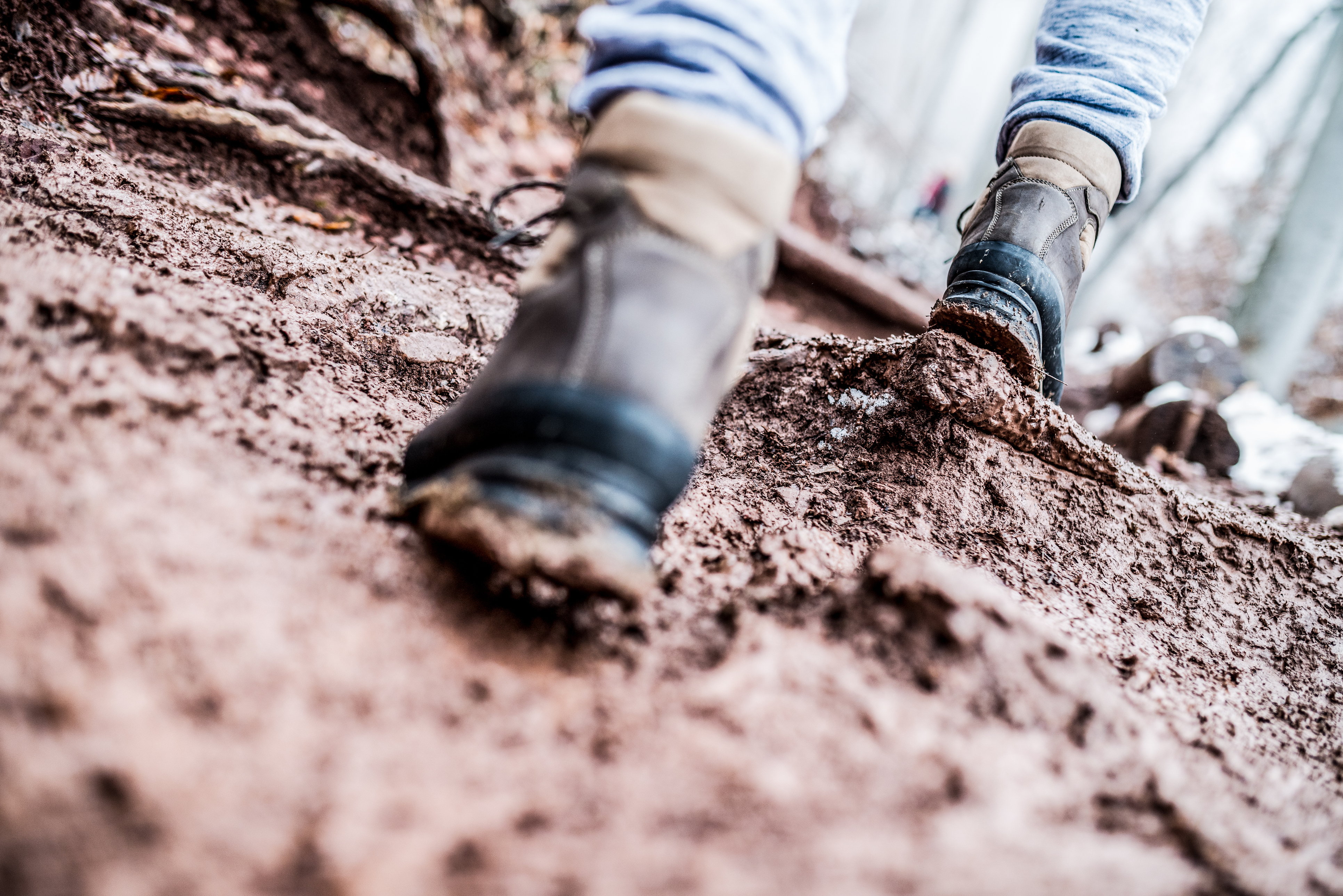 Muddy boots