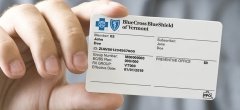 Blue Cross and Blue Shield of Vermont Member ID Card Example