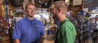 BlueCross BlueShield of Vermont employee with customer