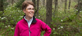 Dawn Schneiderman, Blue Cross Vermont executive, enjoying the outdoors