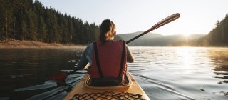 Woman Kayaking