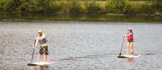 Vermonters out paddling during Blue Cross VT's Hike, Bike and Paddle event
