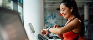 Female at the gym to exercise