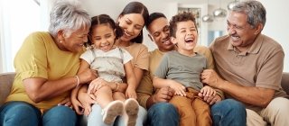 Family on Couch