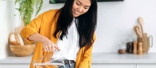 Woman Pouring Water