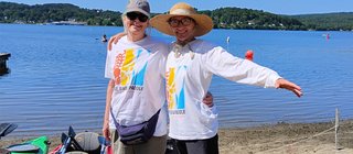Individuals enjoying Blue Cross VT Kayak Days