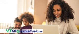 Woman searching on computer