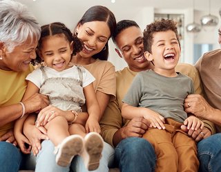 Family on Couch