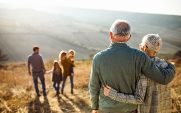 Family on a Mountain