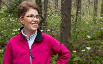 Dawn Schneiderman, Blue Cross Vermont executive, enjoying the outdoors