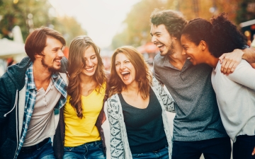 Friends Laughing