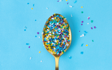spoonful of microplastics