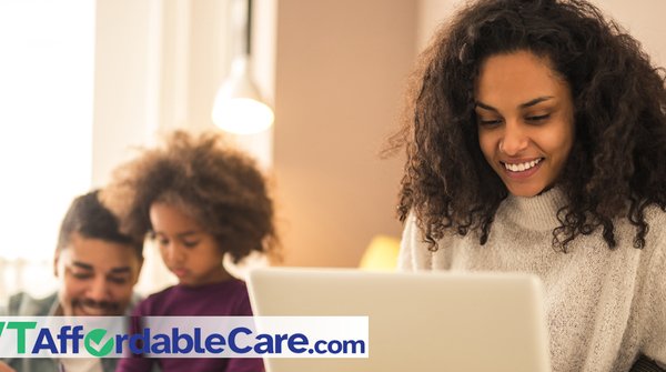 Woman searching on computer
