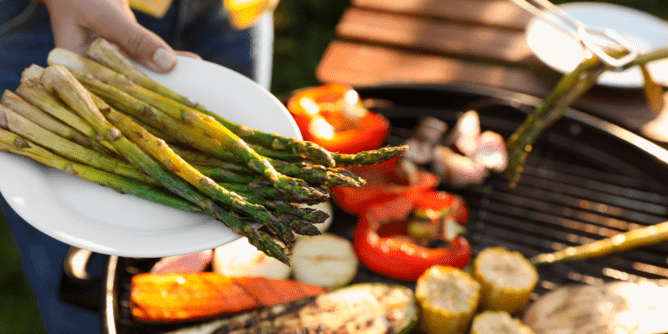 grilling vegetables