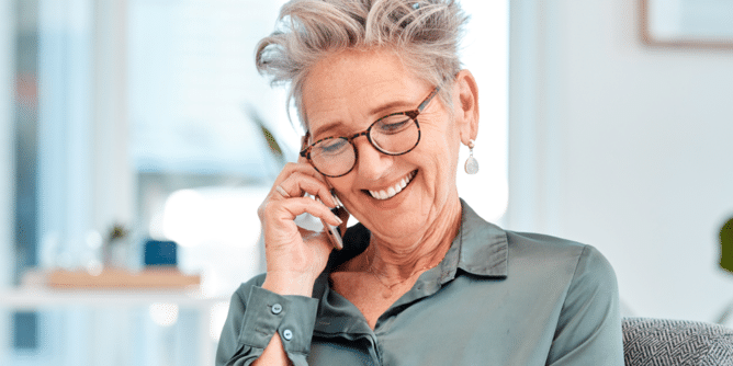 woman on the phone
