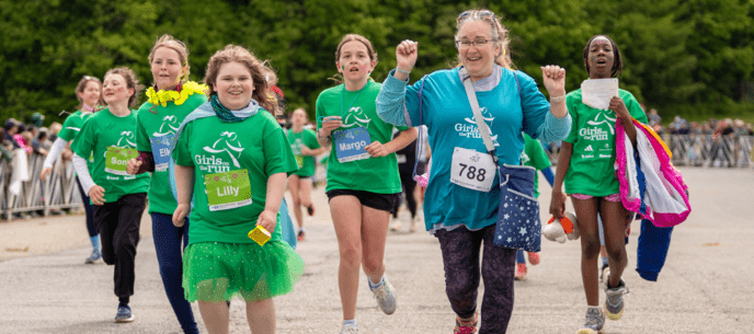 a group of runners during gotrvt 5k