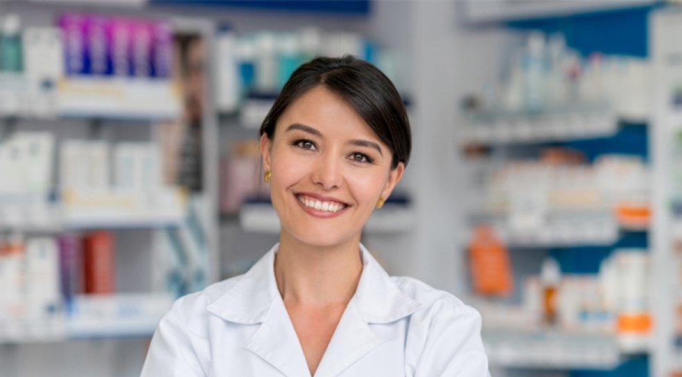 Woman working at pharmacy