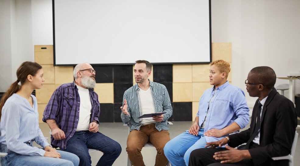 Group therapy session