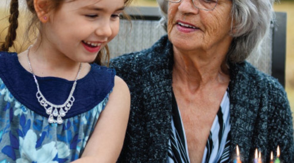 Elder celebrating a birthday