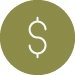 Dollar sign icon image