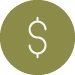 Dollar sign icon image