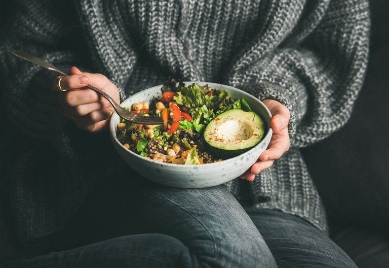 Bowl of healthy food