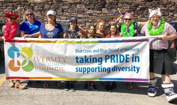 Blue Cross VT Team at Vermont's Pride Parade