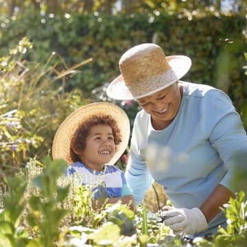 Grandmother with child