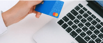 Computer and credit card