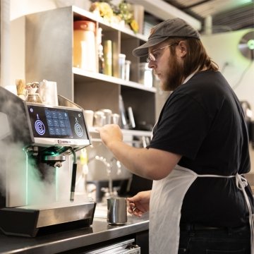 Employee working at a Vermont business